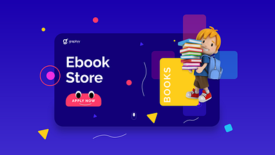 Ebook Store by graphyy beautiful clean colors illustration minimal ui ui design ux ux design vector