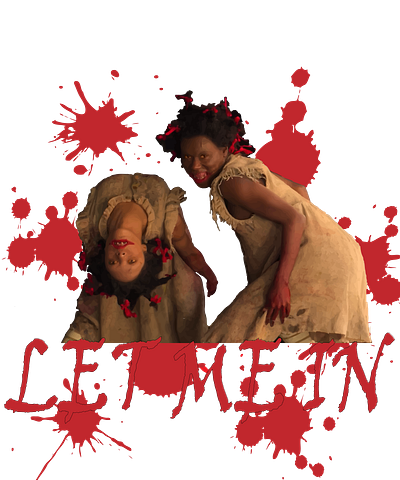 topsy and bopsy creepy twins design horror illustration art illustrator let me in lovecraft country
