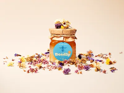 Beedly - Brand Identity bee best branding branding process creative logos design freelance honey honey bee honeybee illustration logo packaging portfolio stationery style visual identity