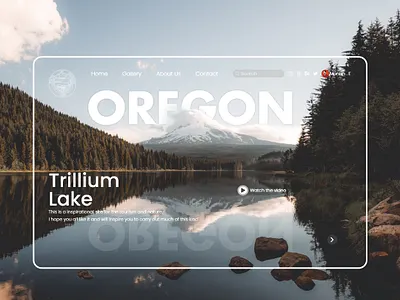 Oregon Site Page Landing design design app graphicdesign landing design landingpage landscape nature oregon site trilliumlake uidesign uiux uiuxdesign uiuxdesigner ux ui uxdesign uxdesigns web design webdesign website