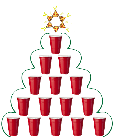 SoloXmas christmas design illustration illustration art illustrator pizza solo cup vector xmas