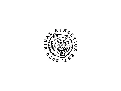Tiger Athletic Logo angry big cat bodybuilding cheetah clean cougar dangerous fangs leopard lion mean roar sport teeth tiger mascot