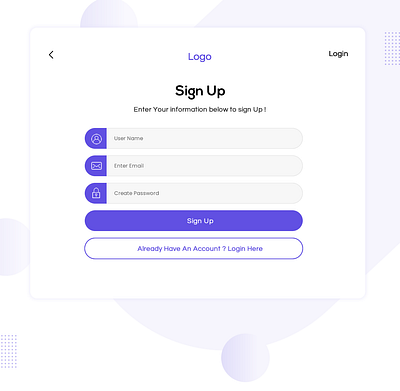 signup design