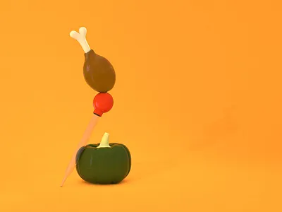 Thanksgiving Sculpture 3d 3d art 3d artist 3d artwork 3d illustration 3d modeling c4d cinema4d cinema4dart illustration thanksgiving