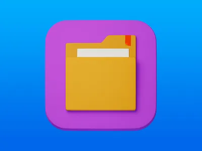 4. Folder 3d 3d art adobe photoshop b3d blender3d design icon illustration minimal photoshop
