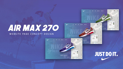 Nike website concept design landing page ui ux