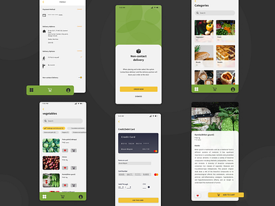 Farmfresh - Delivery app communication design delivery delivery app delivery service interaction design ui uidesign user interface design