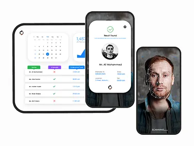 Face recognition attendance system ai artificial intelligence design faceid machinelearning machinevision system ui uidesign ux