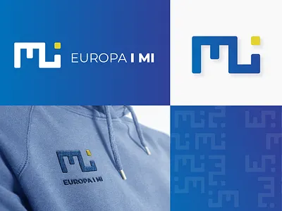 Logo Design for Association 'Europa i mi' association design europe european union identity logo minimal