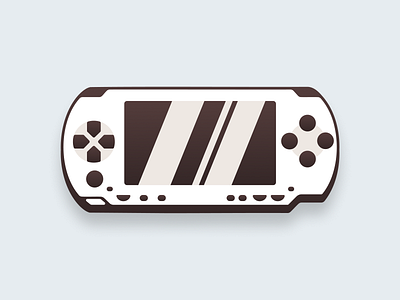 PSP Console! art brand branding console flat game gaming geometric icon illustration joystick logo logo design logodesign mark playstation playstation5 psp sony symbol