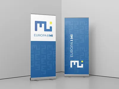 Banner for Association 'Europa i mi' banner branding design logo rollup