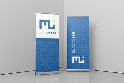 Banner for Association 'Europa i mi' banner branding design logo rollup