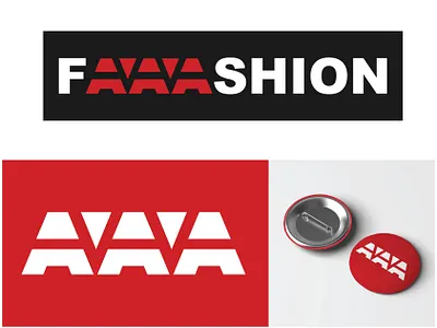Faaashion Logo Design - 30 Days Challenge Logocore aaa branding challenge design faaashion fashion fashion brand illustration logo logocore red ui ux web webdesign website weeklywarmup