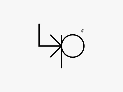 Pentra clean icon initial letterform lineart logo minimal modern simple