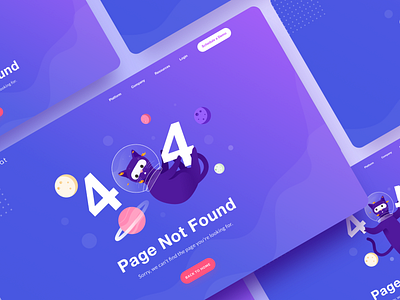 404 illustration explorations 404 404page animal blue bubble cat cats design gradient gradient color graphics illustration landing minimal sketchapp ui uidesign vector website