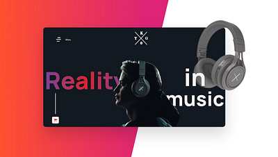 Landing Page - X by Kygo #DailyUI #003 branding creative design desktop design headphones homepage illustration landing page design landingpage ui design uidesign uiuxdesign webdesign website design