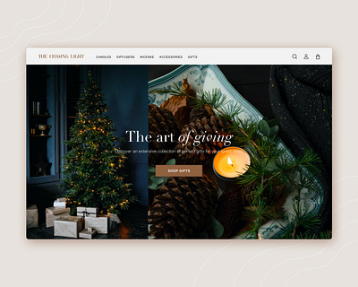 E commerce Landing Page | Christmas Theme candle candles christmas design designs desktop design landing page design landingpage ui ui ux uidesign uiux uiux design uiuxdesigner ux web design website website design