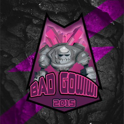 Pro Gamer Logo black brand branding branding design clash of clans gamers gaming branding gaming logo golem golem logo logo logo design logo design branding logo mark logodesign pink pro gamer purple violet