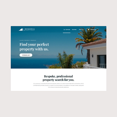 Property search Menorca design mobile photography property search rental responsive uidesign uiux userinterface uxdesign webdesign