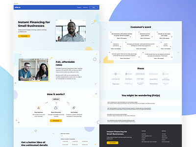 Salaryo Website design financial website ui ux web