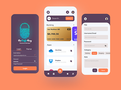 Password Manager app app design design dribbble dribbble best shot minimal trendy ui uidesign ux