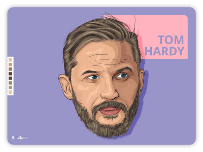 Tom Hardy art actor animation character cinema color creative digital painting draw hollywood illustraion landingpage paint peaky blinders portrait tom hardy trace ui ux vector venom