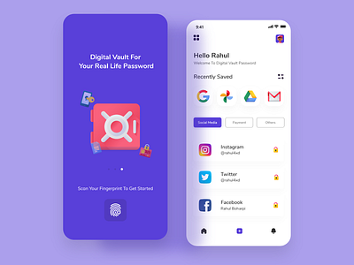 Password Protected app ui design branding design illustration password manager security app security system uidesign uikit uiux userinterface uxdesign webdesign