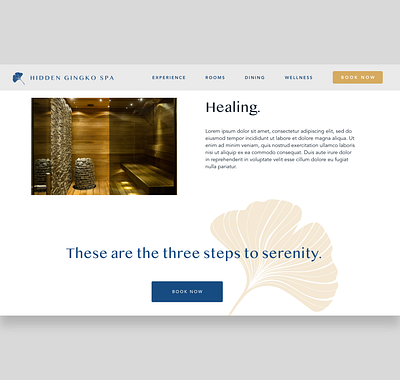 Hidden Gingko Spa - 3 avenir bali branding calm health retreat spa ui ui ux ui design uidesign uiux web web design webdesign website website design