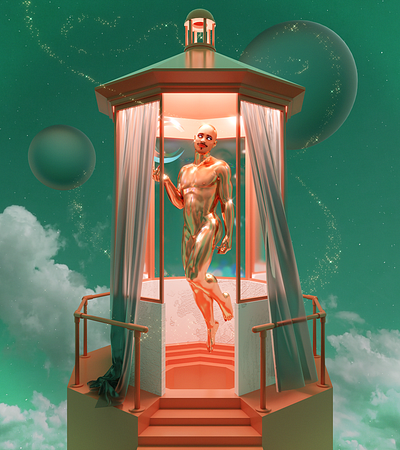 The Creator of Stars 3d 3d art astrology blender3d dailyrender design landscape render surreal surrealism