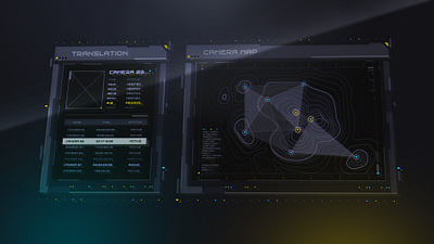 Sci Fi Window UI cyber cyberpunk gradient illustration interface movie movie app sci fi scifi ui ux vector yellow