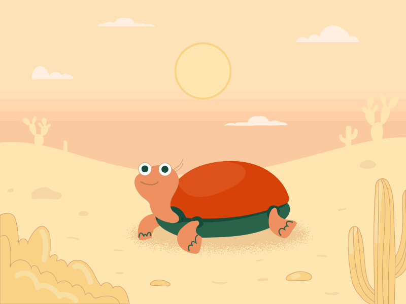turle gif animation animation 2d animation design annamukhina day night illustration motion motion design motiondesignschool motiongraphics turtle