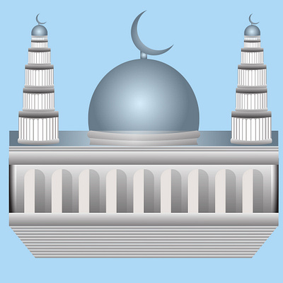 Mosque design illustration