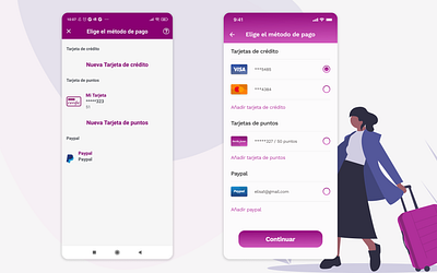 Rediseño App Renfe design payment payment method renfe train travel uiux