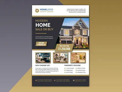 Real Estate Flyer Design Template corporate