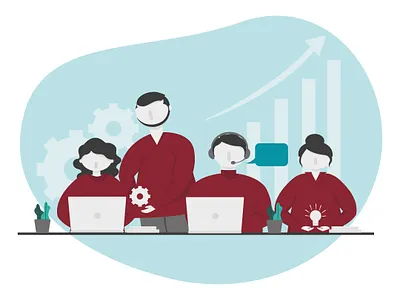 Teamwork illustration office team teamwork vectorart