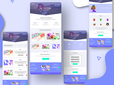 Portfolio Website adobexd adobexdtutorial branding design designer designer portfolio poster design ui ux web youtube