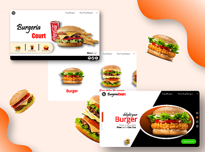 Burger Auto Animate Website Design adobexd adobexdtutorial design designer designer portfolio poster design ui ux web design youtube