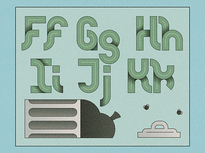 Speedway - FGH design font illustration typography