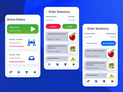 Shopper Anywhere - Summary app clean commerce covid exploration minimal mobile mobile app product retail shopping ui ux