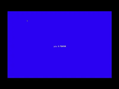 Tonik horizontal scroll long page welcome