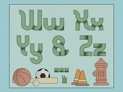 Speedway - WXYZ design font illustration typography