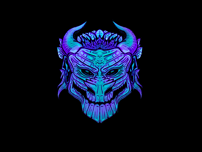 Dragon head art blue design digital illustration digitalart dragon graphicdesign illustration illustrator procreate