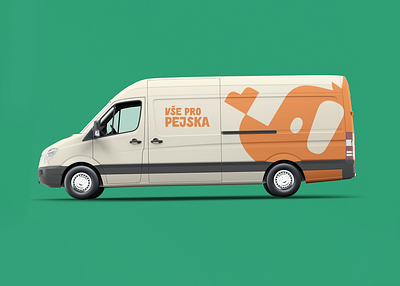 Truck with dog treats 🦴 branding car design dog dogillustration drawing illustration logo mockup truck typography