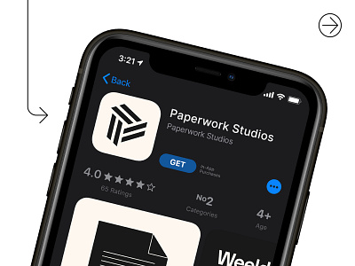 Paperwork Studios - Logo App Icon abstract logo app app icon app logo brand identity branding letter logo letter p letter p logo logo logo design logo designer p logo startup logo tech logo