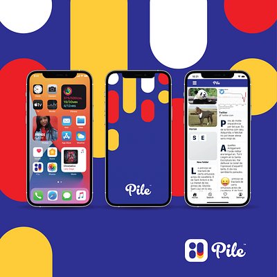 Pile branding creative fiverr fiverr.com fiverrgigs graphic design logo designer modern ui unique ux
