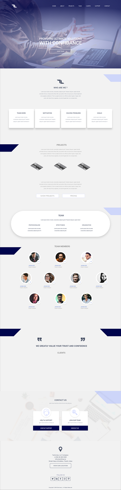 Team Section design app banking design libya prototype tripoli ui ux web web design