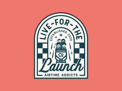 Live For The Launch 🎢 badge badge logo badgedesign badges branding design diner illustration rides rollercoaster script theme park typogaphy typography vintage vintage badge vintage badges