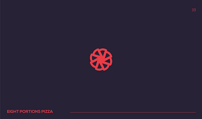 Eight Portions Pizza branding design designer icon identity illustration logo logodesign mark typography ui vector