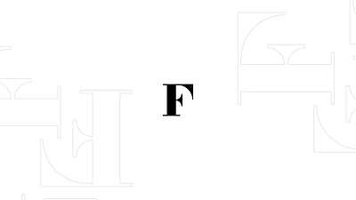 F art brand branding design flat graphic icon identity illustration logo logos mark typography vector