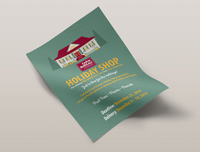 2019 Louisiana Farm Bureau Holiday Shop Office Flyer agriculture christmas design farm farm bureau holiday shop holidays illustration illustrator louisiana